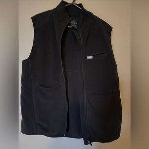 Figs large scub set black top pants and vest. Great condition.